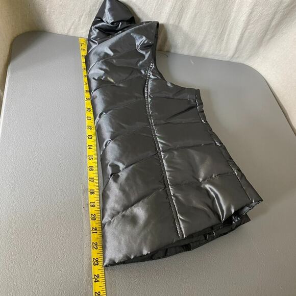 Lands End Womens Quilted Down Puffer Vest Size M Full Zip Mock Neck Outdoors - Picture 10 of 11